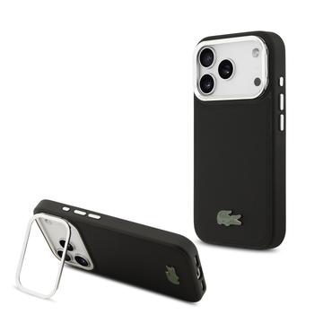 Custodia per supporto per fotocamera per iPhone 17 Pro Lacoste Iconic Petit Pique - Compatibile con MagSafe - Nera