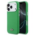 Custodia iPhone 17 Pro Lacoste Iconic Petit Pique Metal Logo - Compatibile con MagSafe - Verde
