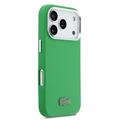 Custodia iPhone 17 Pro Lacoste Iconic Petit Pique Metal Logo - Compatibile con MagSafe - Verde