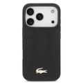 Custodia per iPhone 17 Pro Lacoste Monogramme con logo dorato - Compatibile con MagSafe - Nera