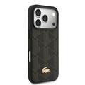 Custodia MagSafe Lacoste PVC Blend per iPhone 17 Pro e porta carte magnetico - Marrone