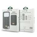 Custodia MagSafe Lacoste PVC Blend per iPhone 17 Pro e porta carte magnetico - Marrone