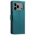 Custodia a portafoglio trapuntata lusso per iPhone 17 Pro - Verde