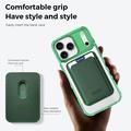 Custodia MagSafe per iPhone 17 Pro con portacarte - Verde / Trasparente