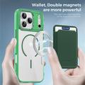 Custodia MagSafe per iPhone 17 Pro con portacarte - Verde / Trasparente
