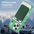 Custodia MagSafe per iPhone 17 Pro con portacarte - Verde / Trasparente