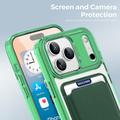 Custodia MagSafe per iPhone 17 Pro con portacarte - Verde / Trasparente