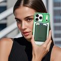 Custodia MagSafe per iPhone 17 Pro con portacarte - Verde / Trasparente