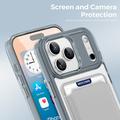 Custodia MagSafe per iPhone 17 Pro con portacarte - Grigia / Trasparente
