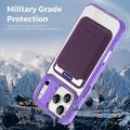 Custodia MagSafe per iPhone 17 Pro con portacarte - Viola / Trasparente