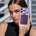Custodia MagSafe per iPhone 17 Pro con portacarte - Viola / Trasparente