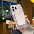 Custodia magnetica per iPhone 17 Pro con strass incorporati - Coniglia
