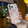 Custodia magnetica per iPhone 17 Pro con strass incastonati - Cigni