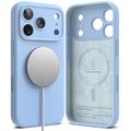 Custodia MagSafe in silicone liquido Ringke per iPhone 17 Pro Max/18 Pro Max - Azzurra