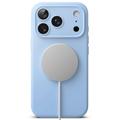 Custodia MagSafe in silicone liquido Ringke per iPhone 17 Pro Max/18 Pro Max - Azzurra