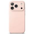 Custodia MagSafe in silicone liquido Ringke per iPhone 17 Pro Max/18 Pro Max - Sabbia rosa