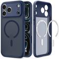 Custodia Spigen Ultra Hybrid MagSafe per iPhone 17 Pro Max/18 Pro Max - Blu scuro ghiacciato