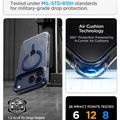 Custodia MagSafe Spigen Ultra Hybrid Optik S per iPhone 17 Pro Max/18 Pro Max - Blu intenso / Trasparente