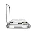Custodia MagSafe Spigen Ultra Hybrid Optik S per iPhone 17 Pro Max/18 Pro Max - Argento / Trasparente