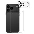 iPhone 17 Pro Max 2-in-1 Set protezione posteriore in vetro temperato e obiettivo della fotocamera - trasparente