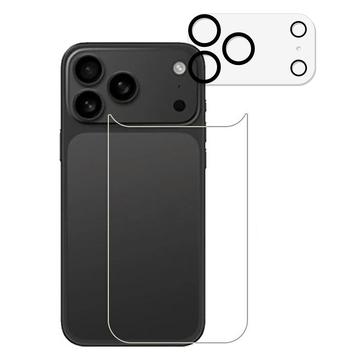 iPhone 17 Pro Max 2-in-1 Set protezione posteriore in vetro temperato e obiettivo della fotocamera - trasparente