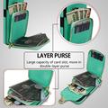 Custodia iPhone 17 Pro Max Tutto in uno con portafoglio e cinturino - Menta