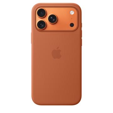 Custodia in Silicone per iPhone 17 Pro Max Apple con MagSafe MGFQ4ZM/A - terracotta