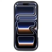 Custodia in TPU con stampa a farfalla per iPhone 17 Pro Max - Viola / Nera