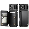 Custodia per iPhone 17 Pro Max Caseme C22 Portafoglio RFID - Nera