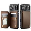 Custodia per iPhone 17 Pro Max Caseme C22 Portafoglio RFID - Marrone