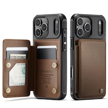 Custodia per iPhone 17 Pro Max Caseme C22 Portafoglio RFID - Marrone