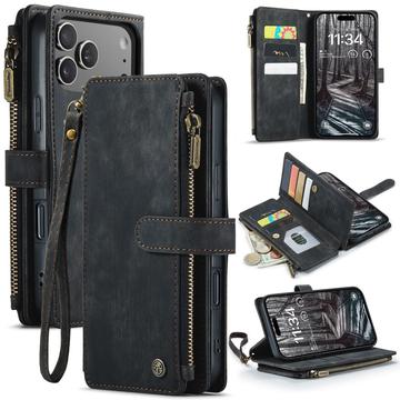 Custodia a Portafoglio Multifunzionale Caseme C30 per iPhone 17 Pro Max - Nera