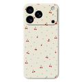 Custodia in TPU con motivo ciliegia per iPhone 17 Pro Max - Beige