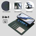 Custodia a portafoglio rimovibile per iPhone 17 Pro Max con MagSafe, protezione RFID e tracolla - Blu / Verde
