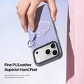 Custodia iPhone 17 Pro Max Dux Ducis Luvy con anello per le dita e cinturino per la mano - Viola / Conchiglia