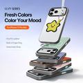 Custodia per iPhone 17 Pro Max Dux Ducis Luvy con anello per le dita e cinturino per la mano - Bianco / Stella