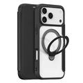 Custodia magnetica flip Dux Ducis Skin X Pro per iPhone 17 Pro Max - Nera