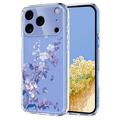 Custodia in TPU con motivo floreale per iPhone 17 Pro Max - Viola