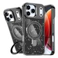 Custodia ibrida iPhone 17 Pro Max Glitter con supporto - Compatibile con MagSafe