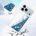 Custodia in TPU iPhone 17 Pro Max Glitter Quicksand - Cuori blu