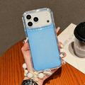 iPhone 17 Pro Max  Custodia ibrida antiurto glitterata con cinturino da polso - Blu