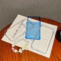 iPhone 17 Pro Max  Custodia ibrida antiurto glitterata con cinturino da polso - Blu
