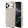 Custodia Guess 4G Gold Frame per iPhone 17 Pro Max - Compatibile con MagSafe - Rosa