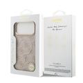 Custodia Guess 4G Gold Frame per iPhone 17 Pro Max - Compatibile con MagSafe - Rosa