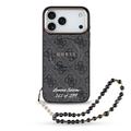Custodia per iPhone 17 Pro Max Guess 4G Strap Limited Edition - Compatibile con MagSafe - Nera