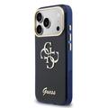 Custodia per iPhone 17 Pro Max Guess IML 4G Script Metal Logo - Blu
