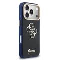 Custodia per iPhone 17 Pro Max Guess IML 4G Script Metal Logo - Blu