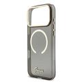 Custodia con cinturino iPhone 17 Pro Max Guess IML Glitter Script - Compatibile con MagSafe - Nera