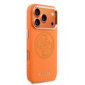 Custodia iPhone 17 Pro Max Guess Perforated 4G Logo - Compatibile con MagSafe - Arancione