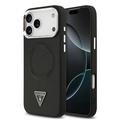 Custodia per iPhone 17 Pro Max Guess Triangle Logo - Compatibile con MagSafe - Nera